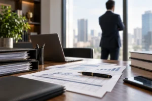 Documentación financiera y gestión empresarial relacionada con un posible delito de administración desleal