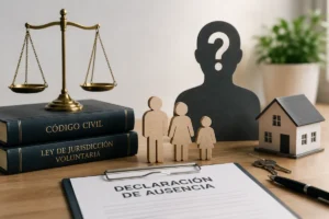Declaración de ausencia legal de una persona desaparecida