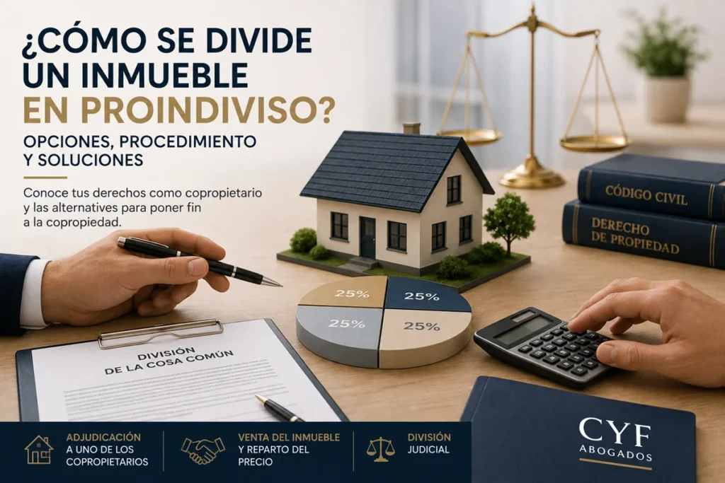 División de un inmueble en proindiviso entre copropietarios