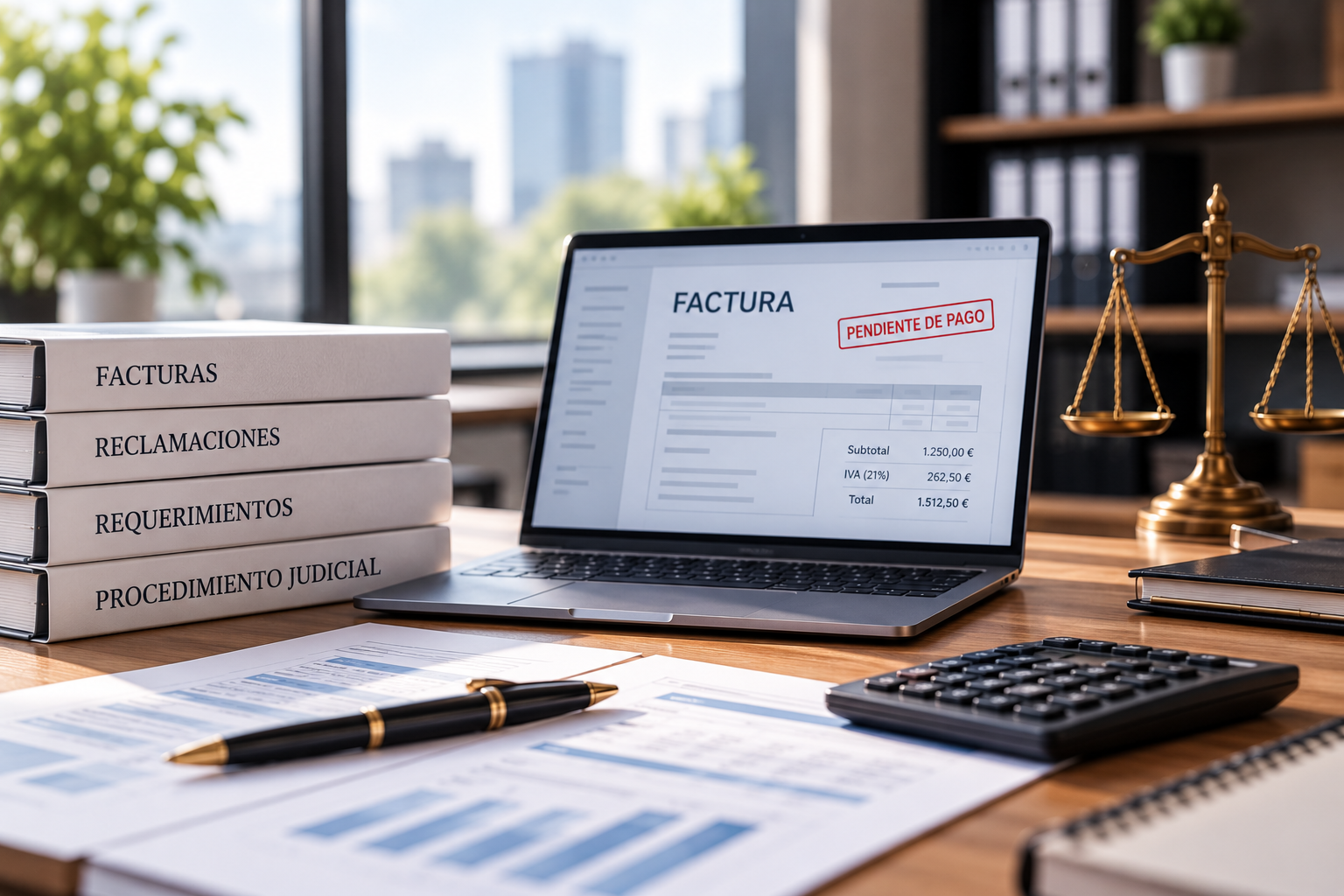 Reclamación de facturas impagadas por una empresa