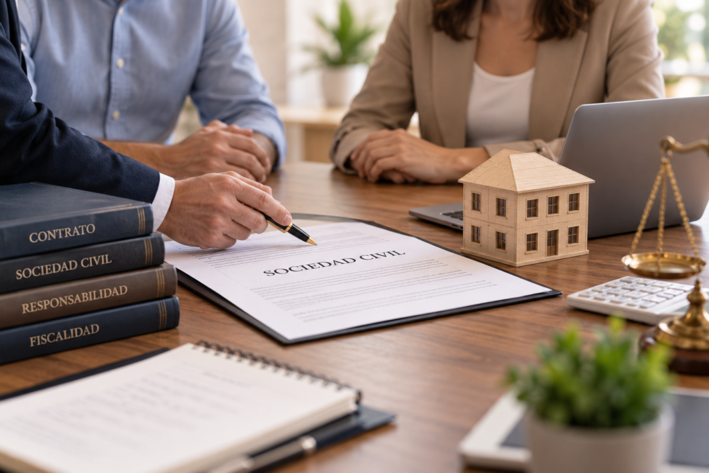 Sociedad civil con socios, contrato y documentos legales