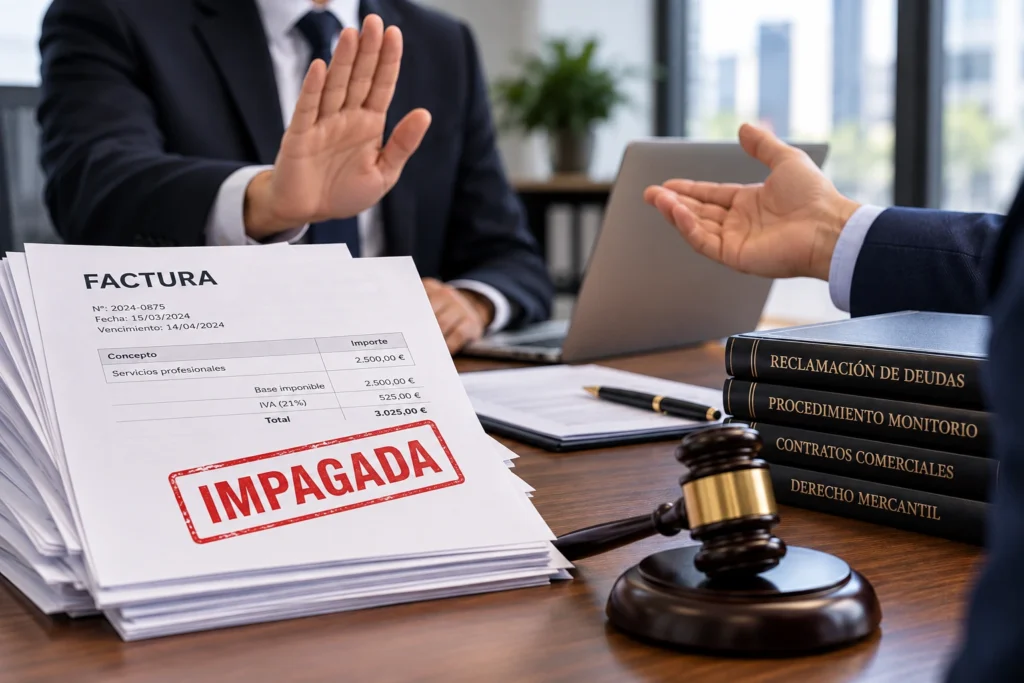 Impago entre empresas y reclamación de facturas pendientes