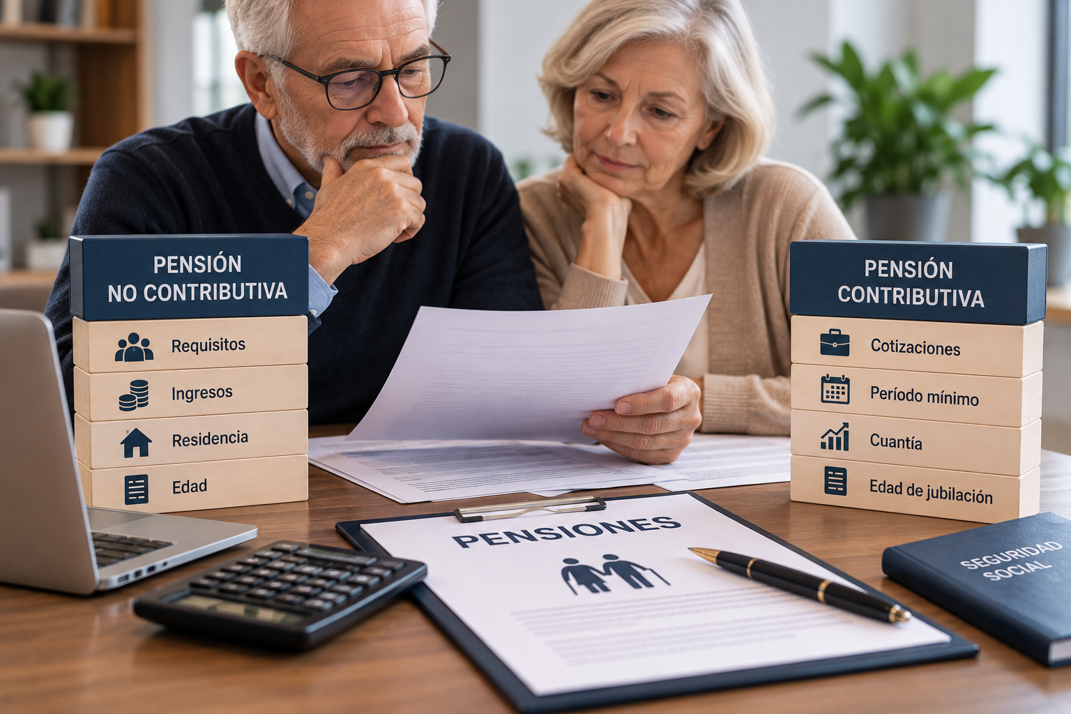 Pensión no contributiva y pensión contributiva: requisitos y diferencias