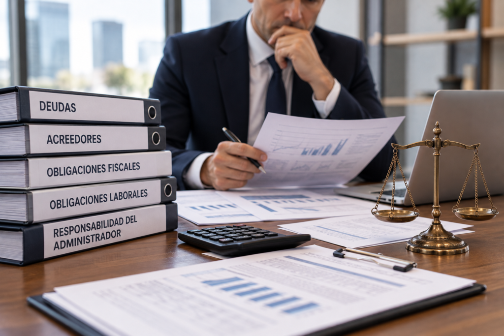 Responsabilidad del administrador por las deudas de la empresa